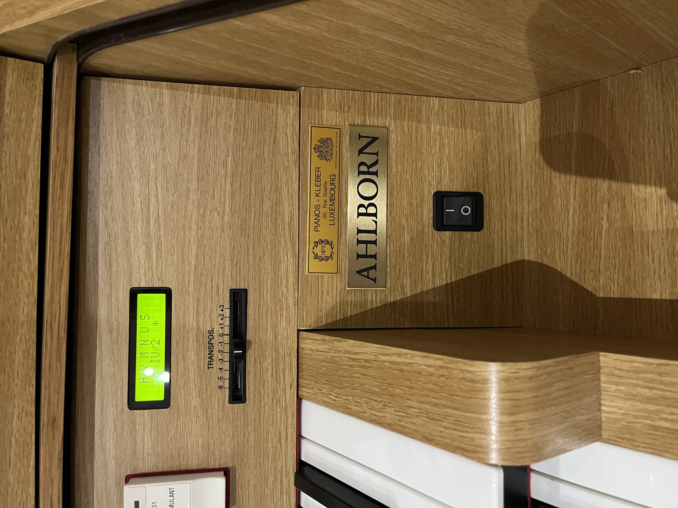 écran Orgue AHLBORN Hymnus IV